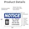 Signmission All Trash Must Be Put In The Container, 24 in W x Rectangle, Vinyl Decal OS-2PACK-NS-D-1824-L-15225 - alternate 3